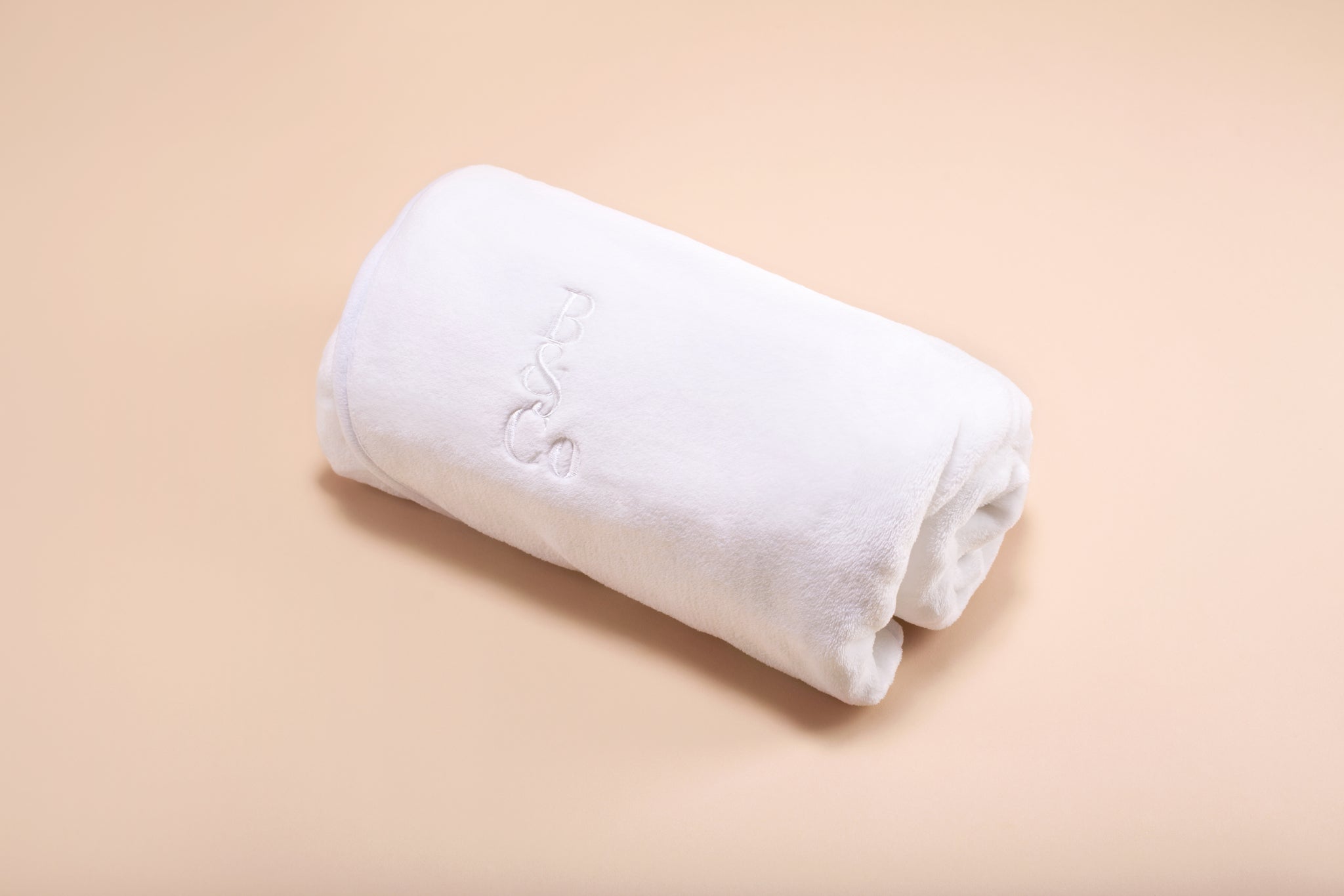 Weiche Fleece-Decke in Creme